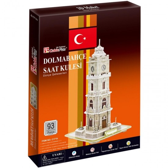 Dolmabahçe Saat Kulesi  (93 Parça 3D Puzzle)
